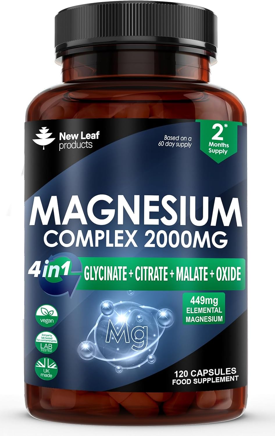 Magnesium Bisglycinate, Citrate, Malate, Oxide 